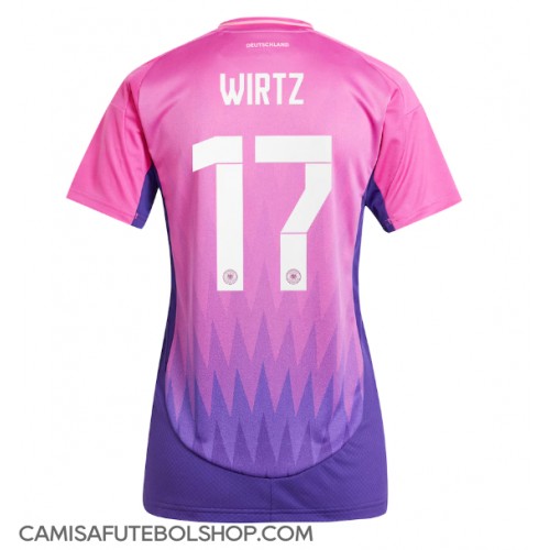 Camisa de time de futebol Alemanha Florian Wirtz #17 Replicas 2º Equipamento Feminina Europeu 2024 Manga Curta